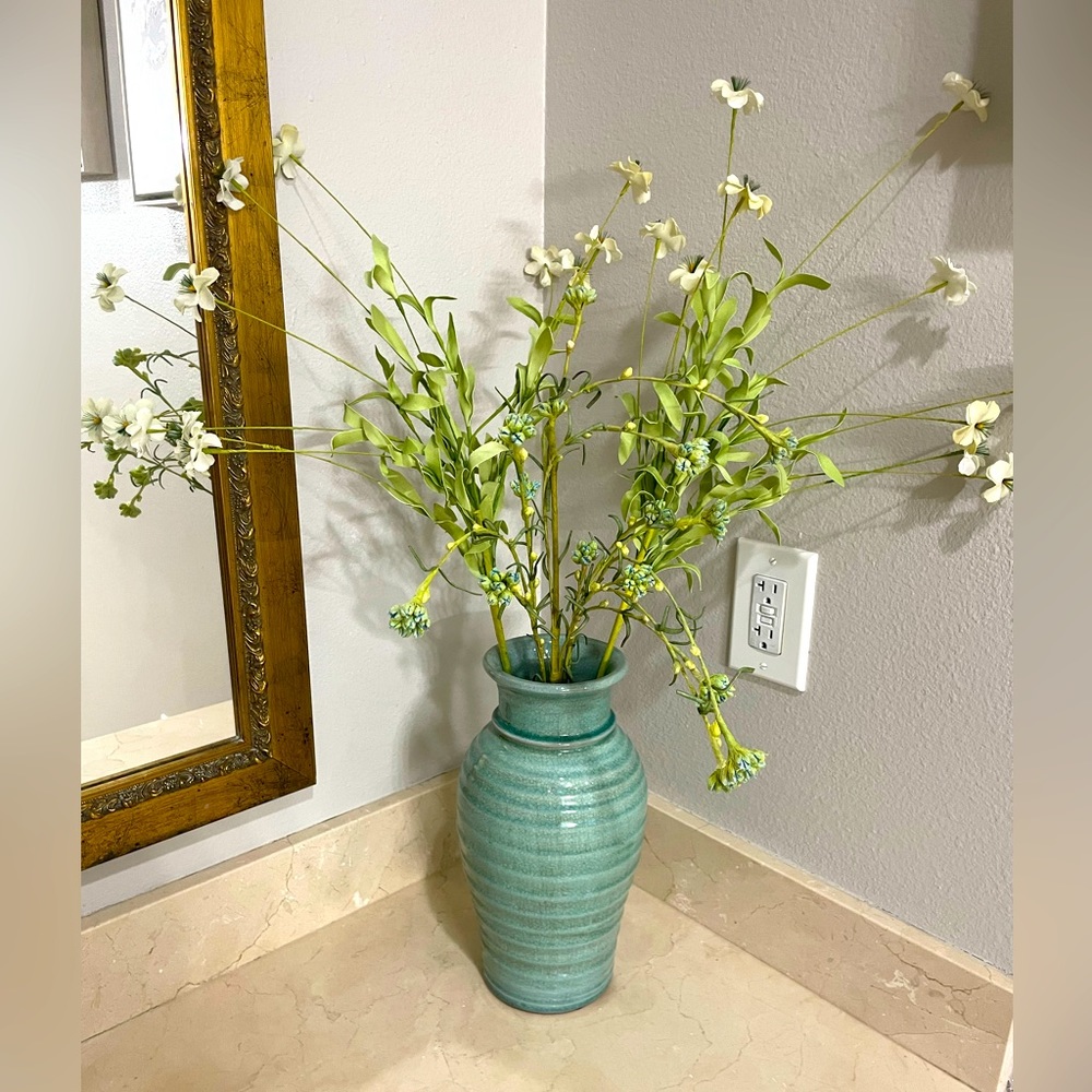 Blue Vase with Flowers
